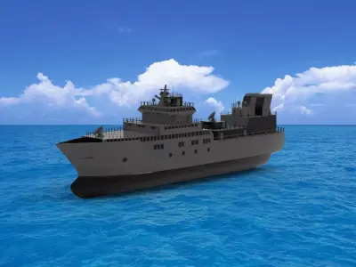 Ship a 3D model