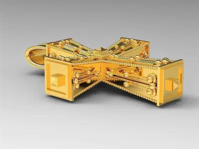 Antique Cross 3D print model