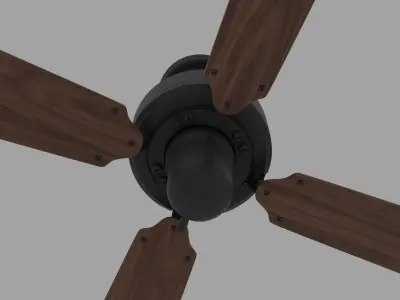 Vintage Ceiling Fan Free 3D model