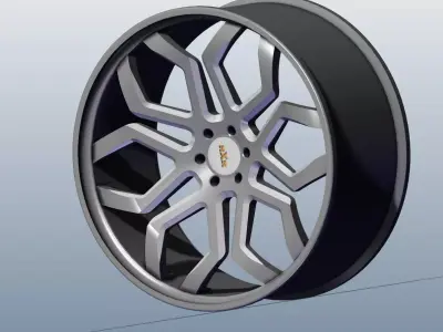 A CAR RIM 3D model