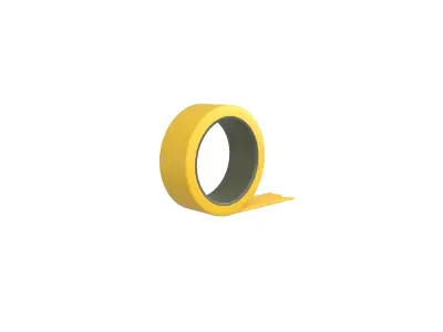 Cartoon Tape v1 005 Low-poly 3D model