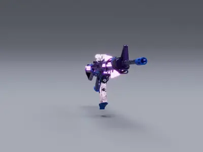 Weapon M16A4 Low-poly 3D model