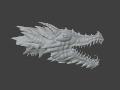 dragon head Free 3D model order