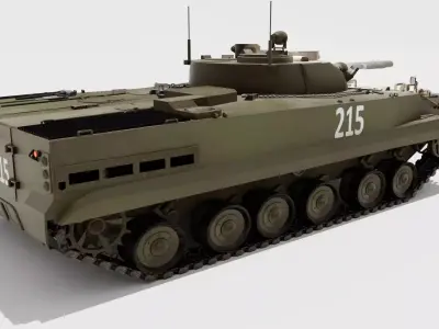 BMP-3 Russian Low-poly 3D model