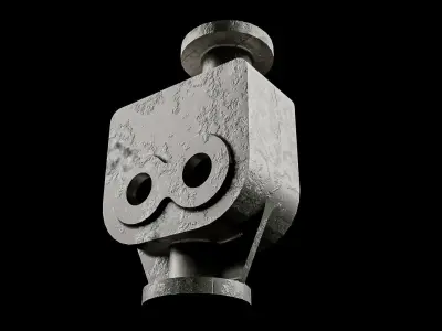 Building Blocks Kit Casted Parts Hard Surface ALUMINUM V7 Low-poly 3D model