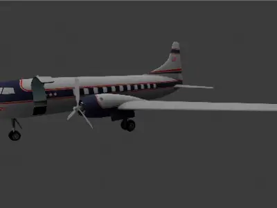 Airplane Low-poly 3D model by tariqsf75