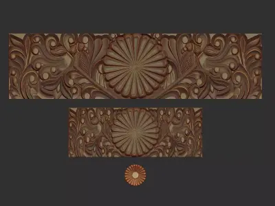 Classic Dresser Drawer Carving Model 3D print model