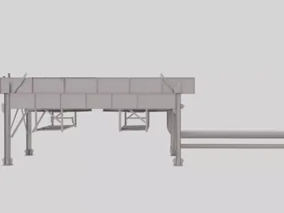 Air-Cooled Heat Exchanger 3d Model  3D model