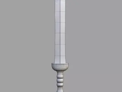 Roman sword Low-poly 3D model