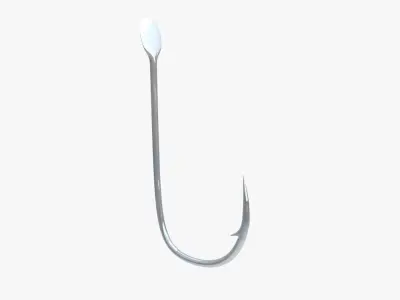 Fishing hook 3D model get