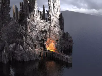 Dark Dukes Castle Tower 3 3D model