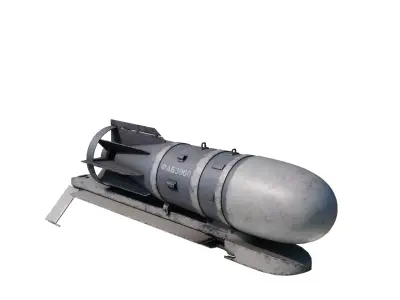 Russian Aerospace Forces FAB-3000 UMPK Aerial bomb 3D model