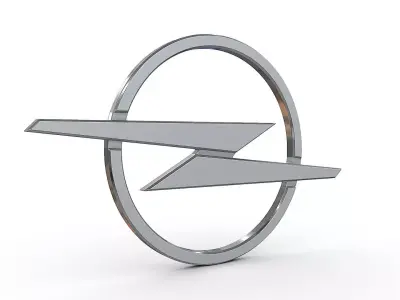 opel new logo 3D model