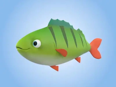 Perch Fish 3D model