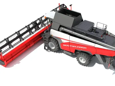 3D Combine Harvester 3D model purchase