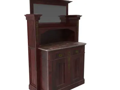Cabinet Art Nouveau 3D model