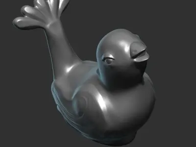 Bird figurine 3D model