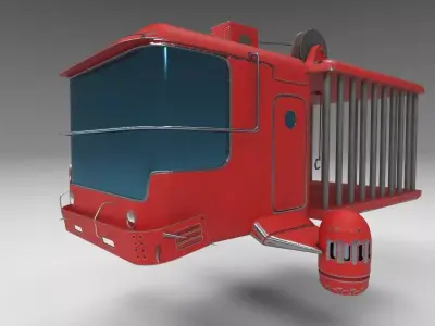 Zombie catcher ship from Zombie catcher mobile game 3D model
