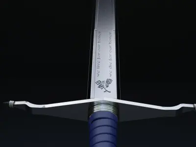  Knight Swords  Low-poly 3D model