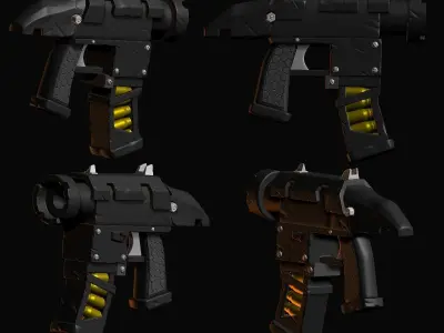 Cyborg Orc with guns 3D print model purchase