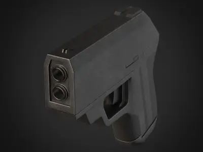 Gun-handgun pistol 3D model
