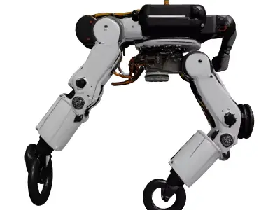 Sleek Robotic Drone Arm with Claw 3D model