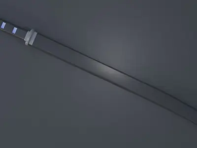 Blue SciFi Glowing Sword 3D model