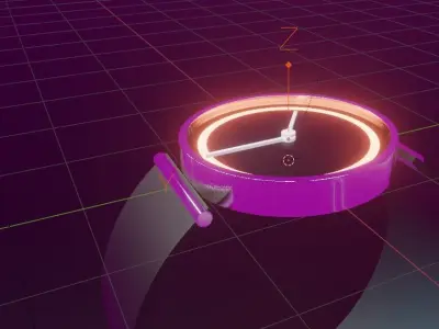 Watch Low-poly 3D model