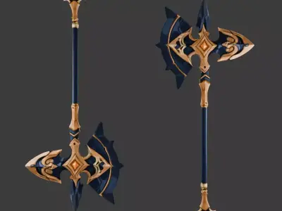 Sunshadow Axe 3D model