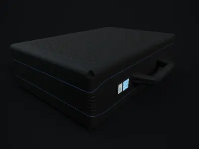 Futuristic Briefcase Free low-poly 3D model