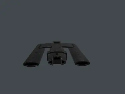 Spaceship Low-poly 3D model order