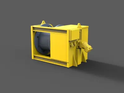 small winch for ROV or other applications 3D print model