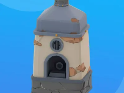 Lowpoly Furnace Free 3D model