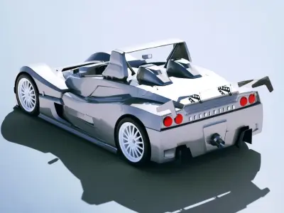 Lada Revolution II RS 2006 Low-poly 3D model