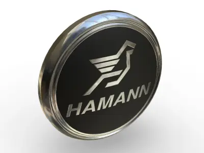 hamann logo 3D model by 3dlogoman