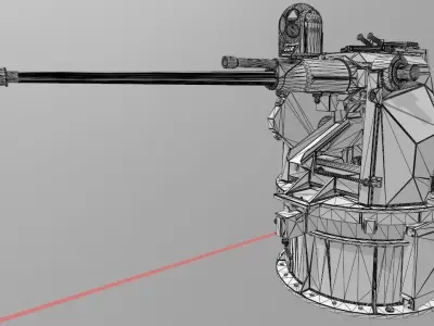  M242 Bushmaster 3D model