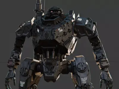 Fighter Mech  3D model