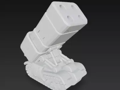 Metal Slug Missile Launcher 01 Free 3D print model