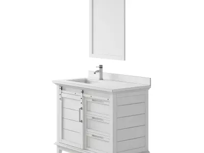 OVE Ernest 42 White Vanity 3D model