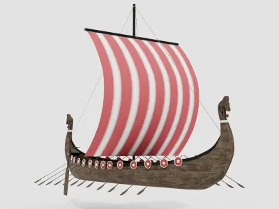 Viking Ship 3D model order