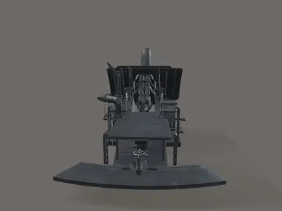 Big Bertha Low-poly 3D model
