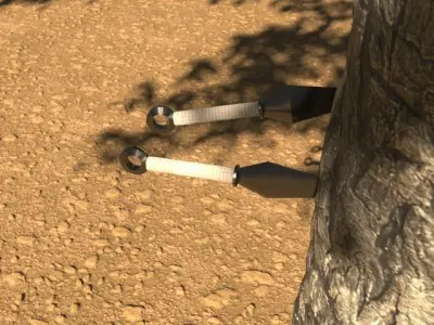 Kunai sword Free 3D model