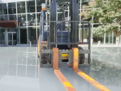 Forklift Geneo 3ton Unreal rigged Low-poly 3D model