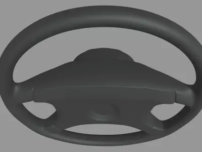 Steering Wheel Car 08 Low-poly 3D model