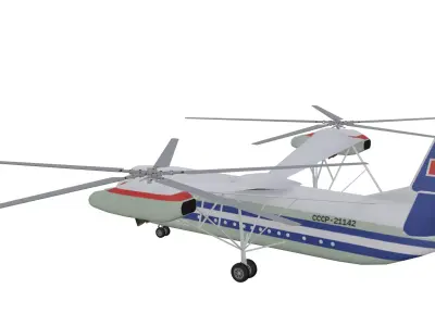 Mil Mi-12 Homer Low-poly 3D model