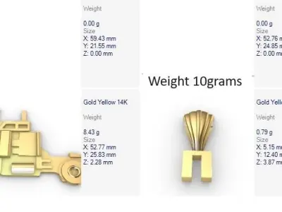 Semi Trailer Truck Pendant Necklace Jewerlry 3D print model