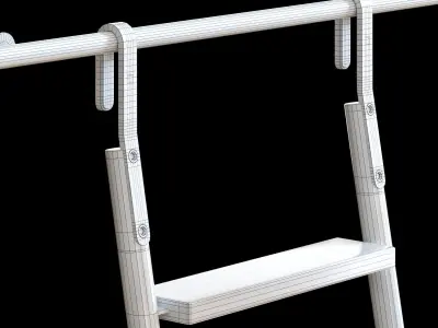 library stairs 3D model