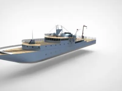 research ship type Y 3D model