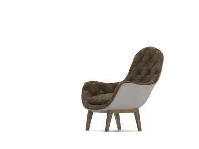 Armchair Tufted Design Free 3D model