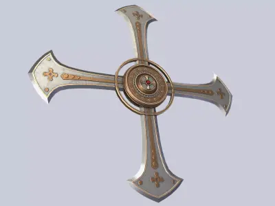 Vampire hunter weapon Low-poly 3D model